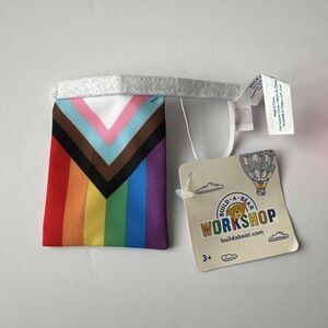 BUILD A BEAR Rainbow Progress Pride Flag Wristie LGBTQ BABW New NWT
